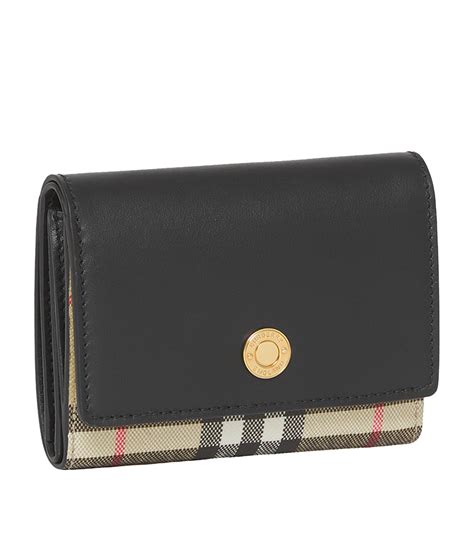 burberry travel wallet leather|Burberry vintage check wallet.